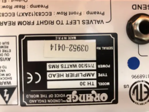 Orange Amplifiers - TH30-H 2